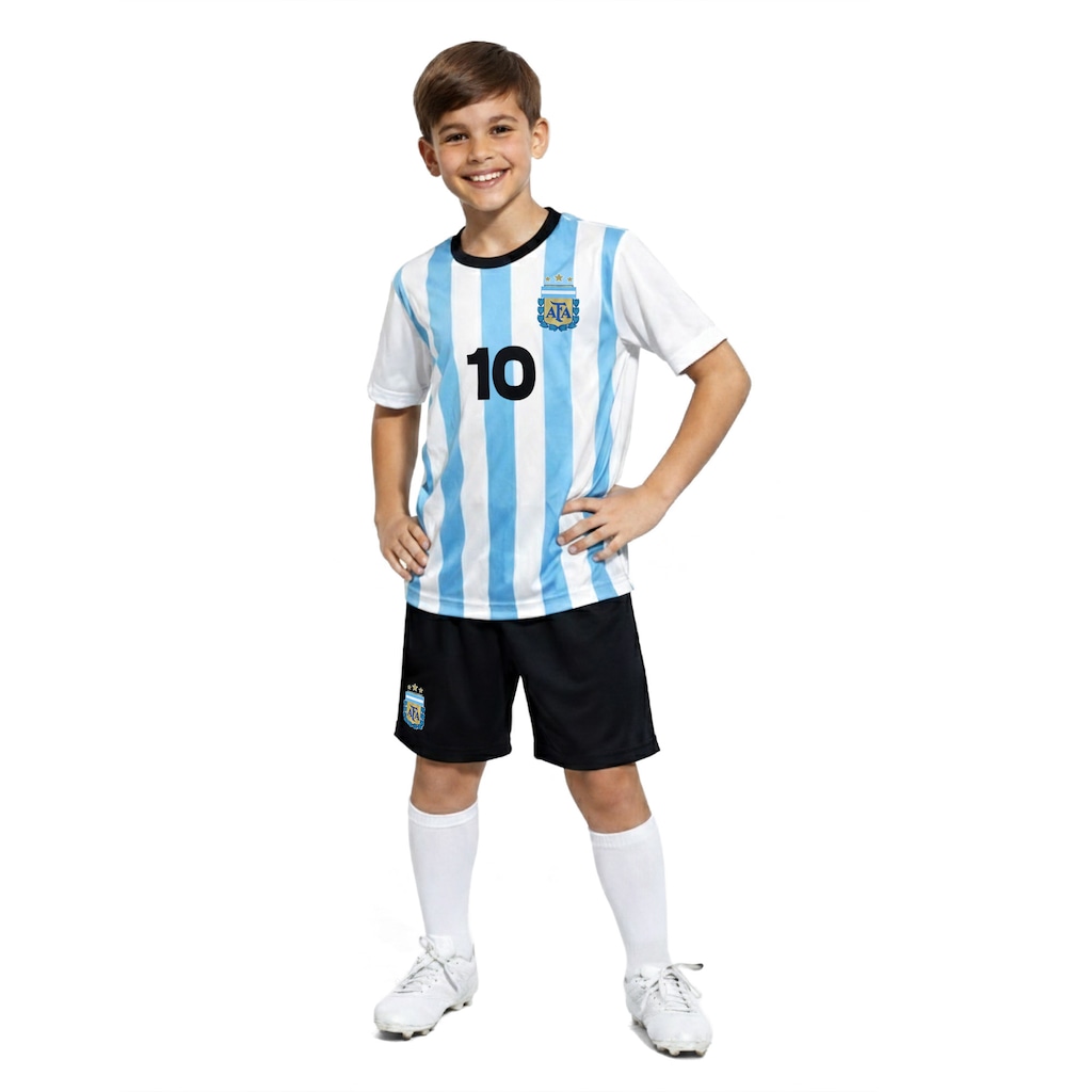 Kit Fardamento Seleção da Argentina AFA 26/27 Infantil