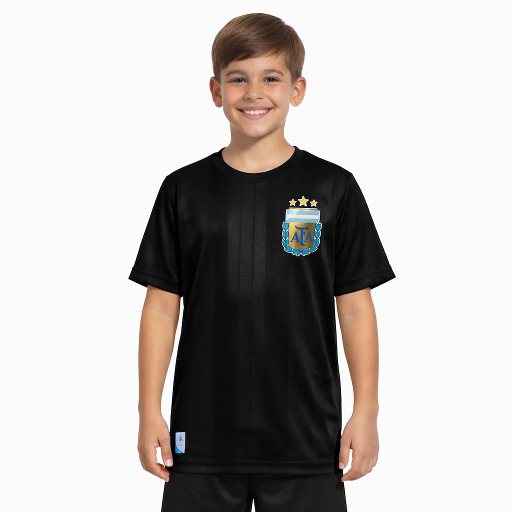 Camiseta Seleção da Argentina Recorte AFA 26/27 Infantil