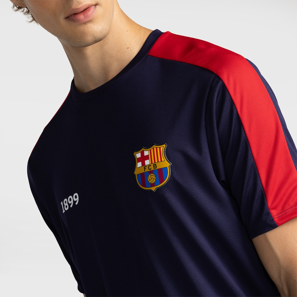 Imagem 5 do produto Camiseta Barcelona Recorte Licenciada Dry Masculina