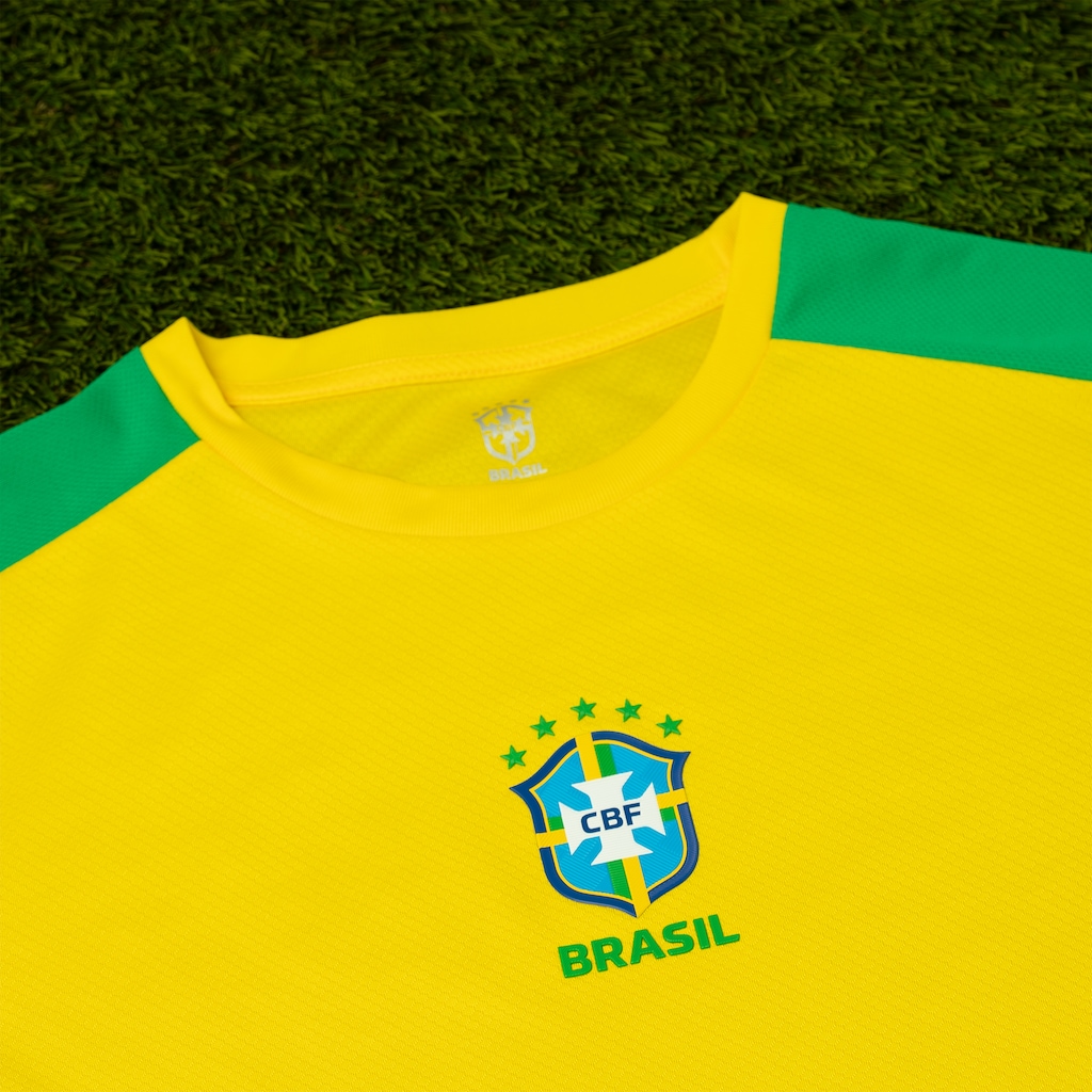 Imagem 3 do produto Camiseta da Seleção do Brasil Com Recorte CBF 26/27 Infantil