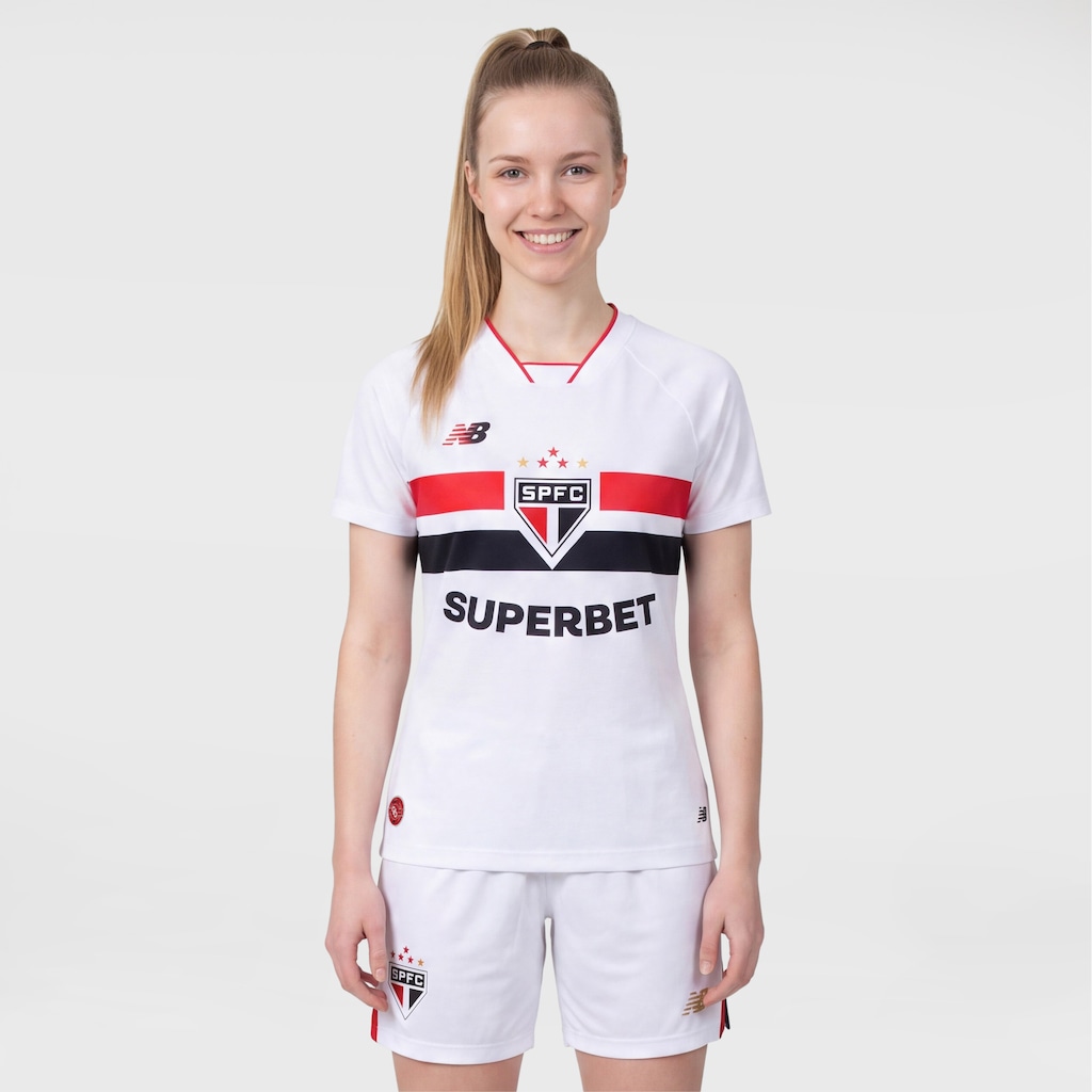 Camisa do São Paulo I 26/27 New Balance Torcedor Feminina