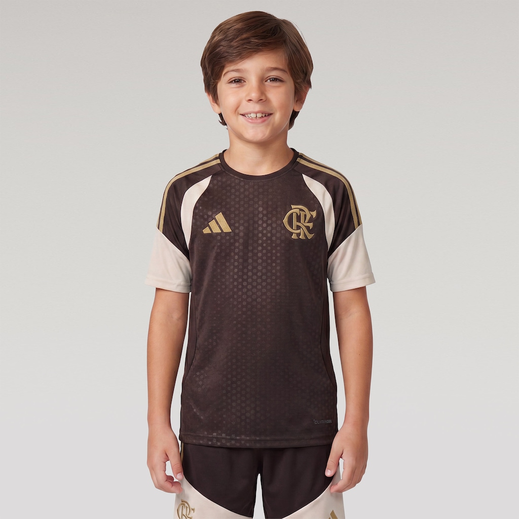 Camisa do Flamengo Treino Atleta 26/27 adidas Infantil