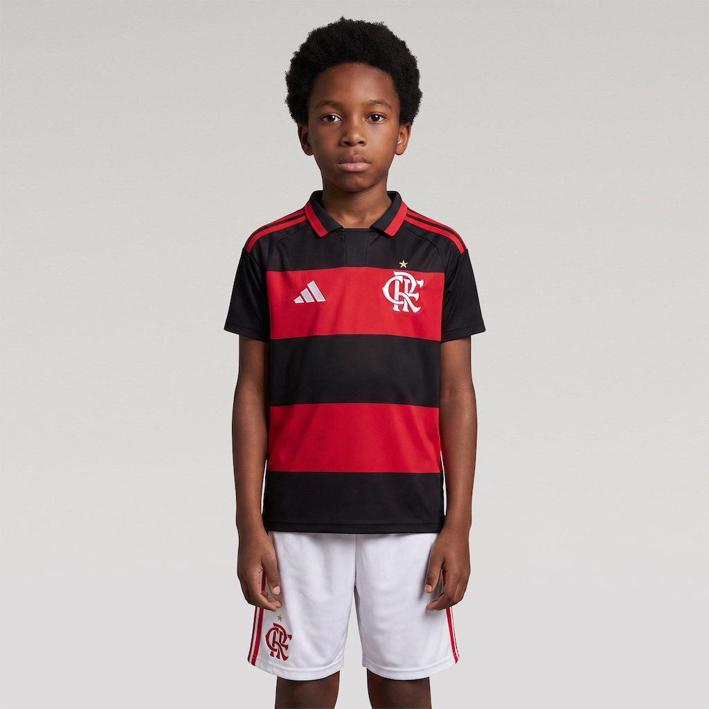 Camisa do Flamengo I 26/27 Torcedor adidas Infantil