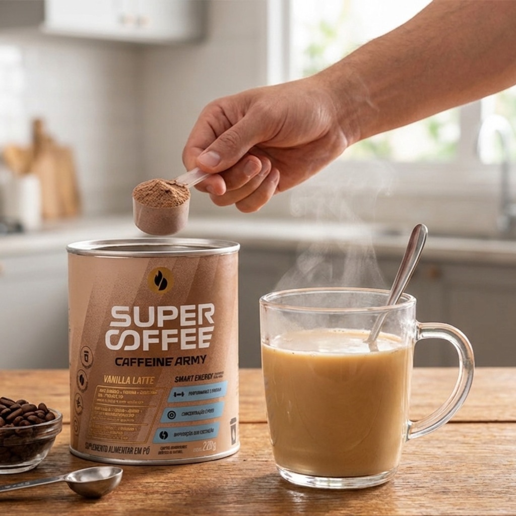 Pré-Treino SuperCoffee Vanilla Latte - 220g em Promoção | Centauro