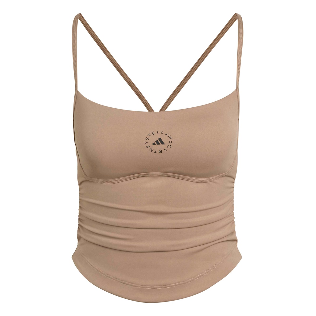 Top Esportivo Cropped adidas by Stella McCartney Studio Spaghetti - Feminino