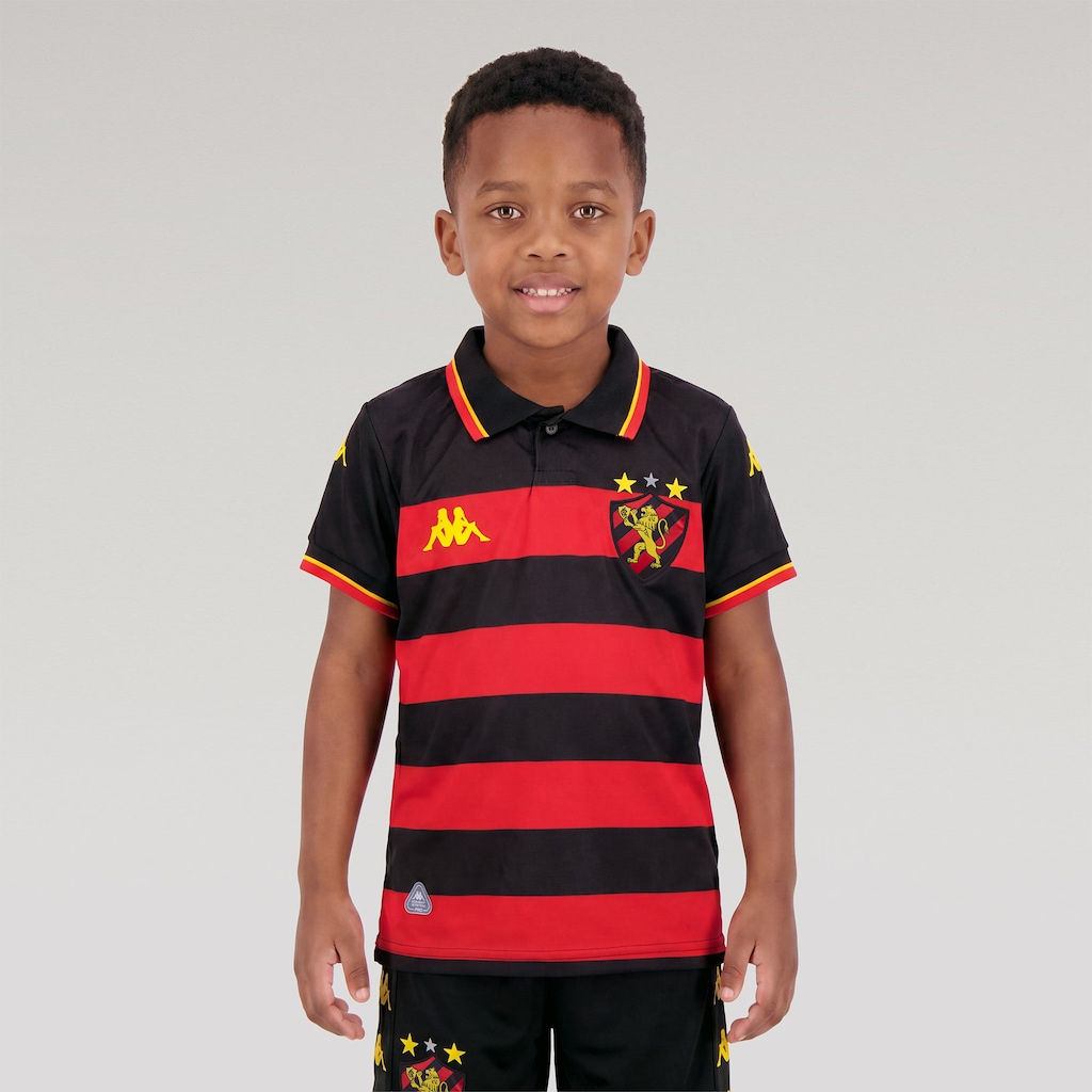 Camisa do Sport CIub do Recife I 26/27 Kappa Torcedor Infantil