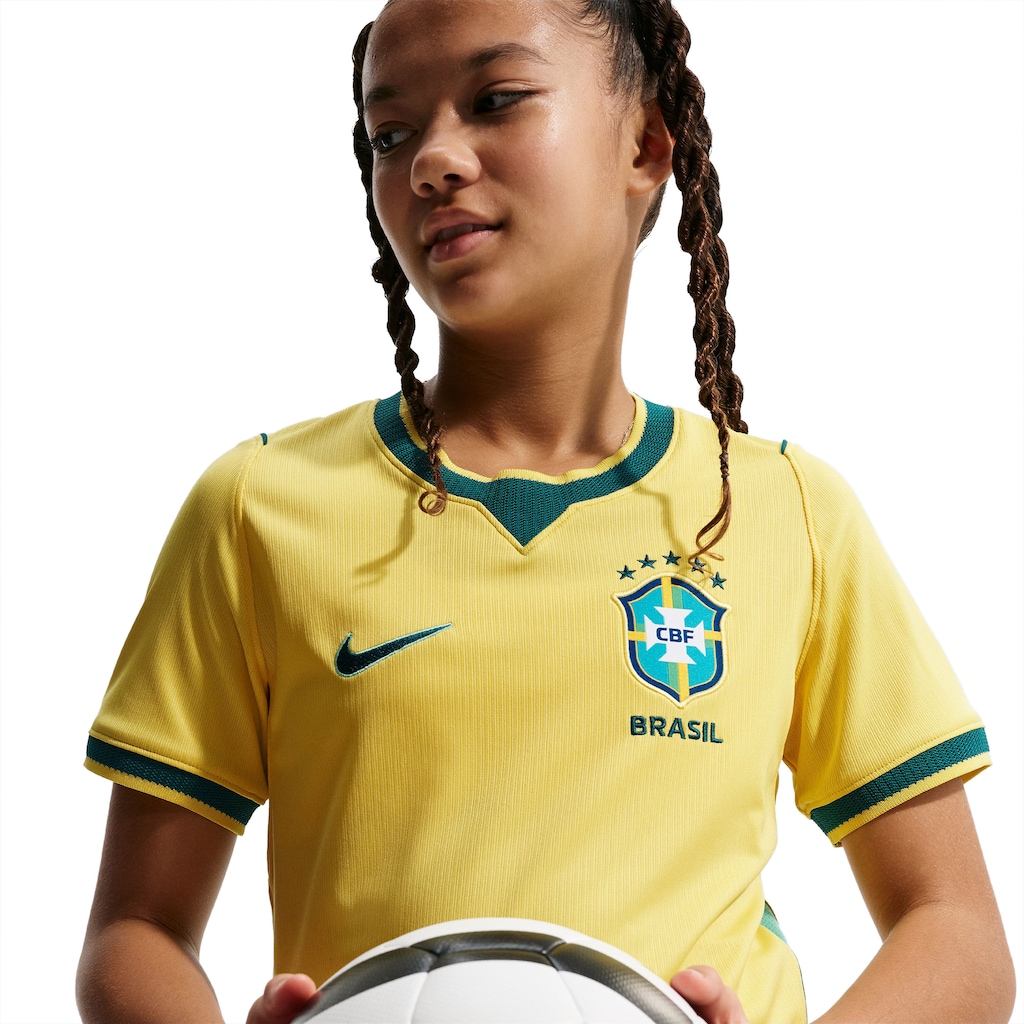 Imagem 4 do produto Camisa Brasil Nike I 2026/27 Torcedor Pro Infantil