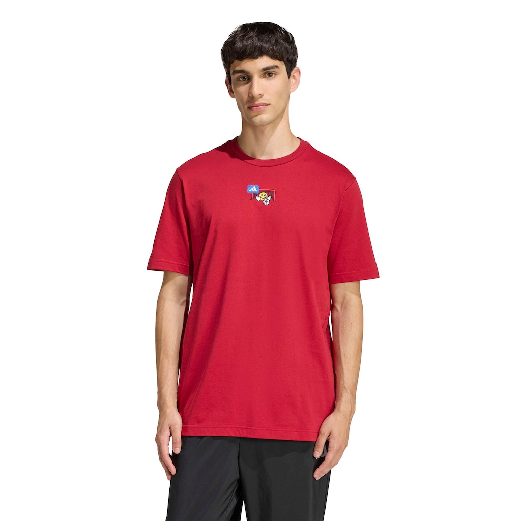 Camiseta adidas Bordado Pequeno Estampa Futebol Masculina