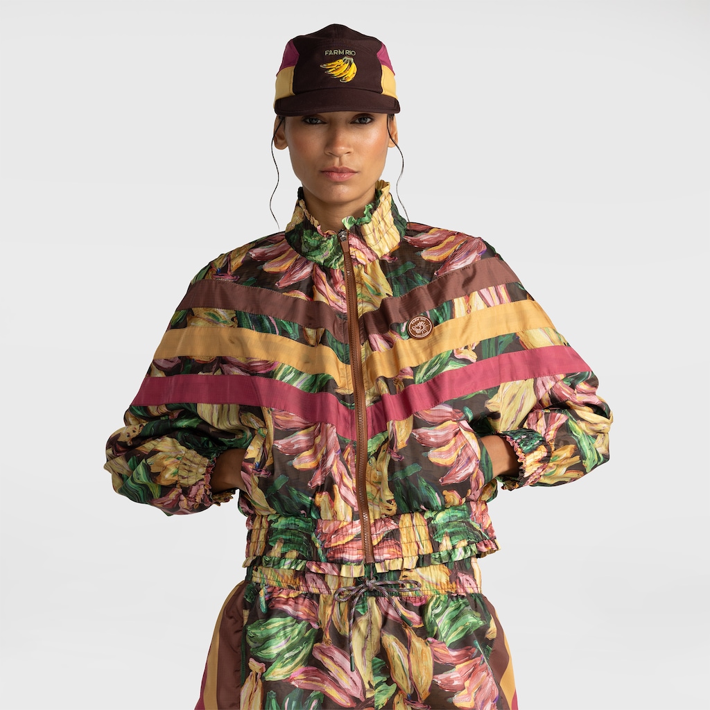 Imagem 1 do produto Jaqueta Farm Nylon Bananas Pintadas Feminina