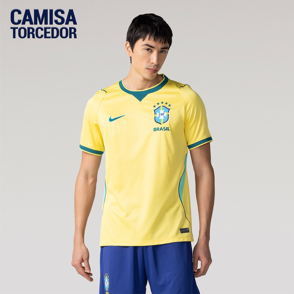 Camisa Brasil Nike I 2026/27 Torcedor Pro Masculina