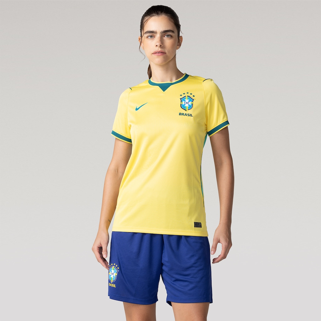 Camisa Brasil Nike I 2026/27 Torcedora Pro Feminina
