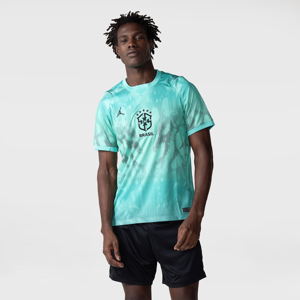 Camisa de Goleiro Brasil Jordan 2026/27 Torcedor Pro Masculina