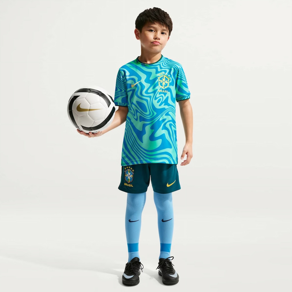 Imagem 2 do produto Camisa do Brasil Pré Jogo 26/27 Nike Infantil