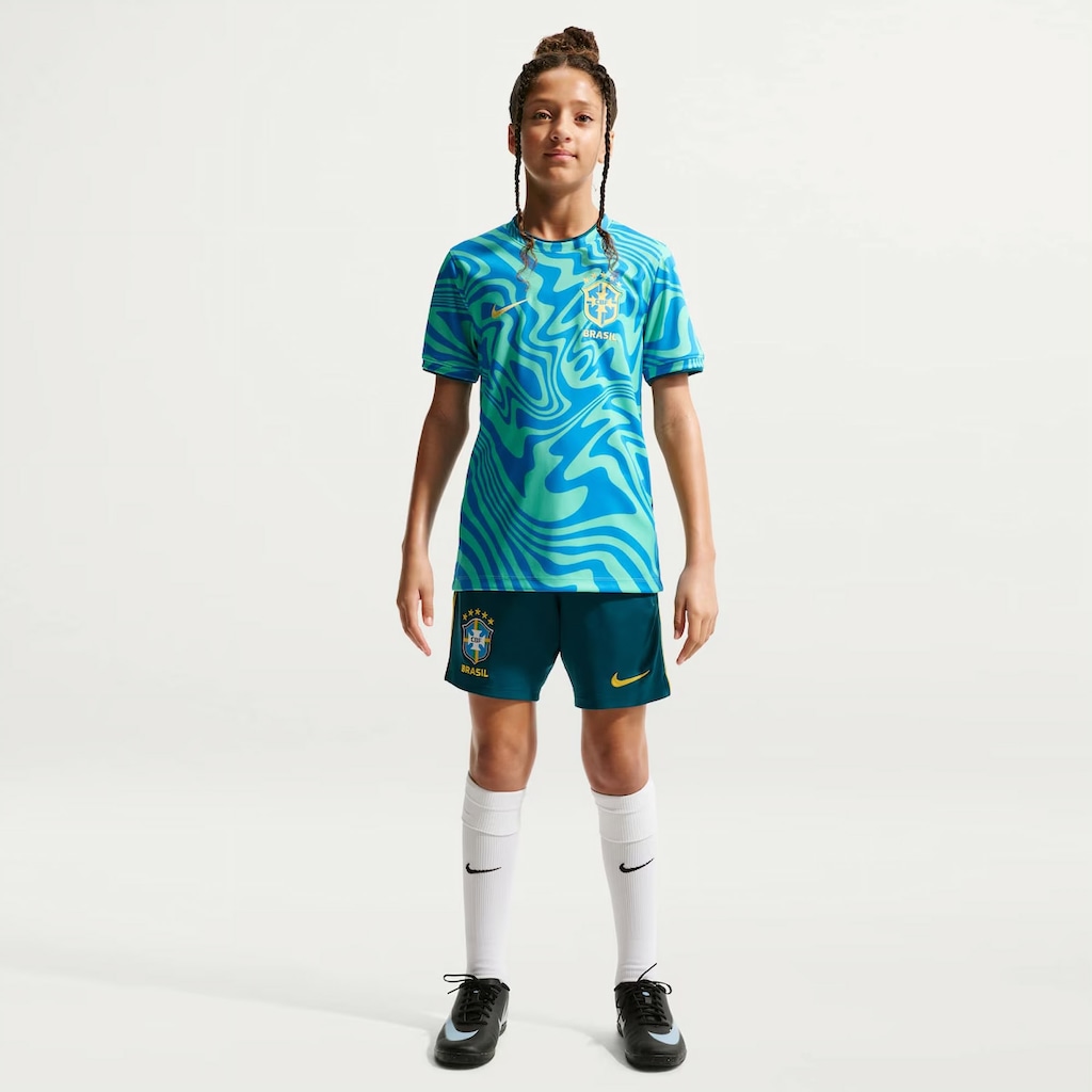 Imagem 3 do produto Camisa do Brasil Pré Jogo 26/27 Nike Infantil