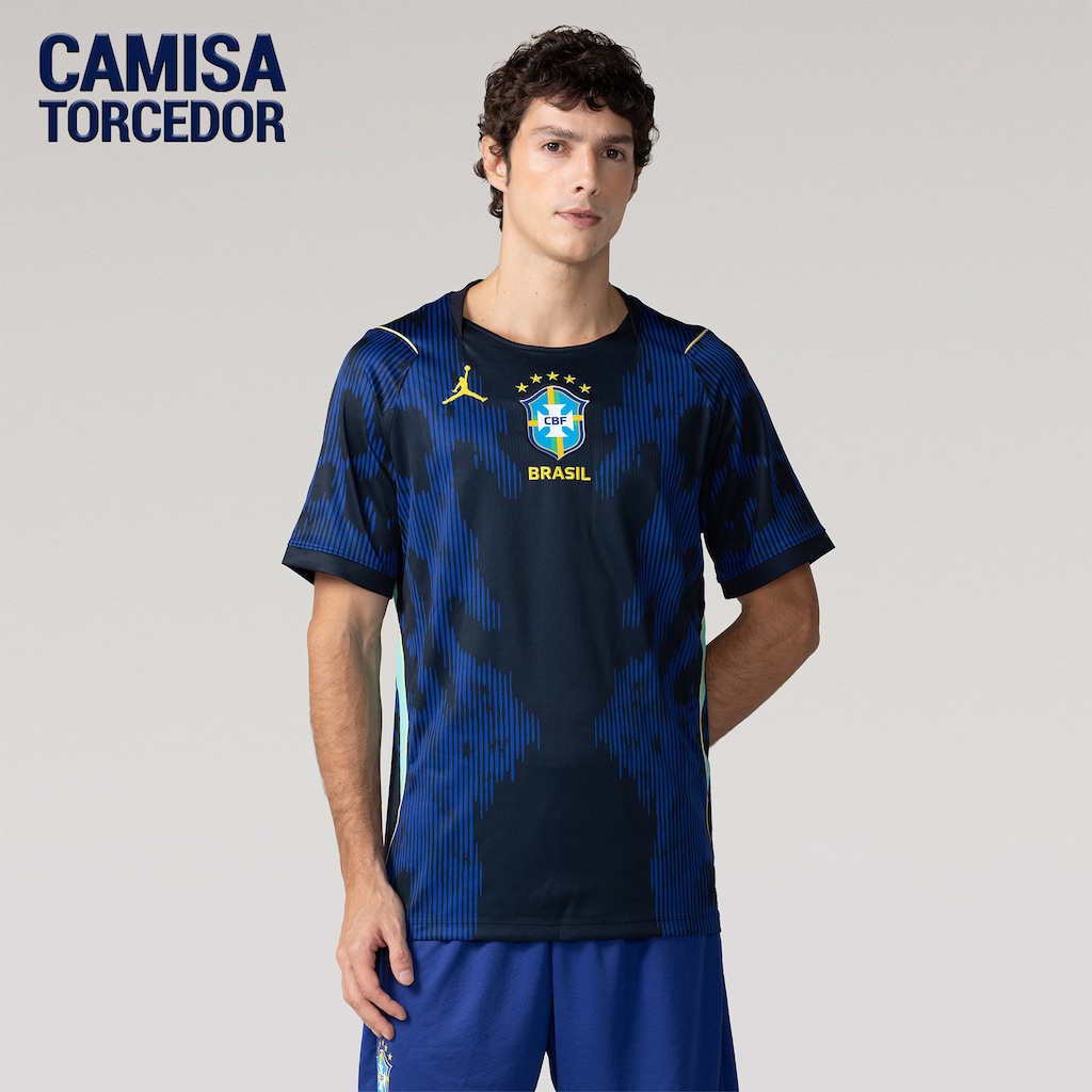 Camisa Brasil Nike Jordan II 2026/27 Torcedor Pro Masculina