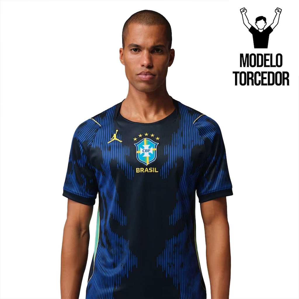 Camisa Brasil Nike Jordan II 2026/27 Torcedor Pro Masculina