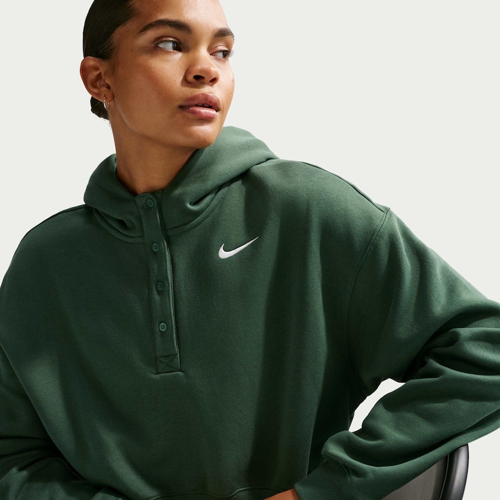 Imagem 4 do produto Blusão Cropped Nike Sportswear Phoenix Fleece Oversized Feminino