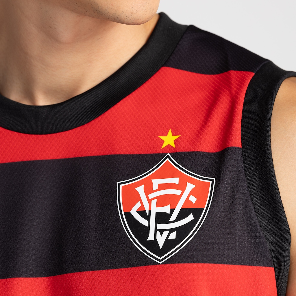 Imagem 5 do produto Camiseta Regata do Vitória Home Oficial Masculina