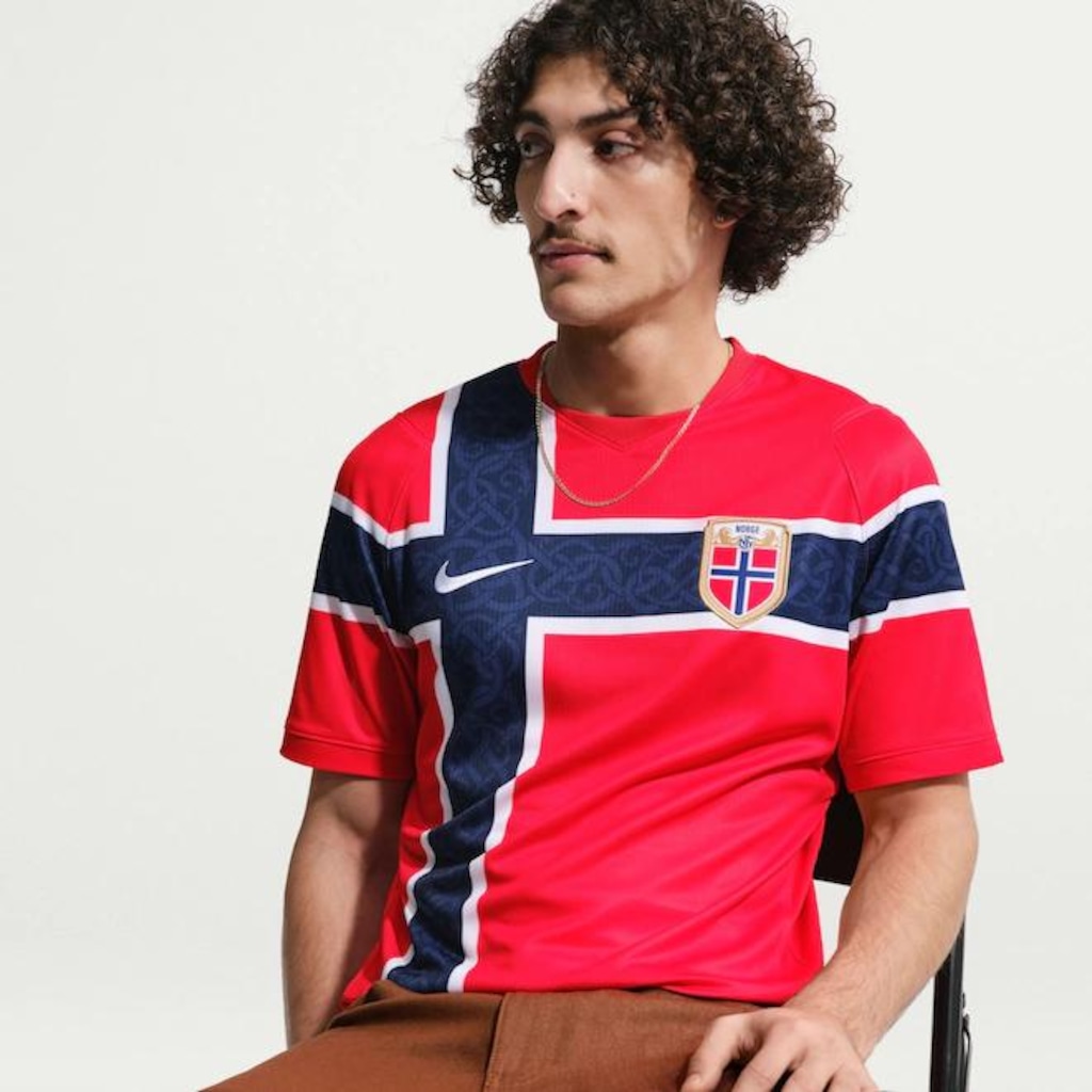 Camisa da Noruega I 26/27 Torcedor Pro Nike Masculina