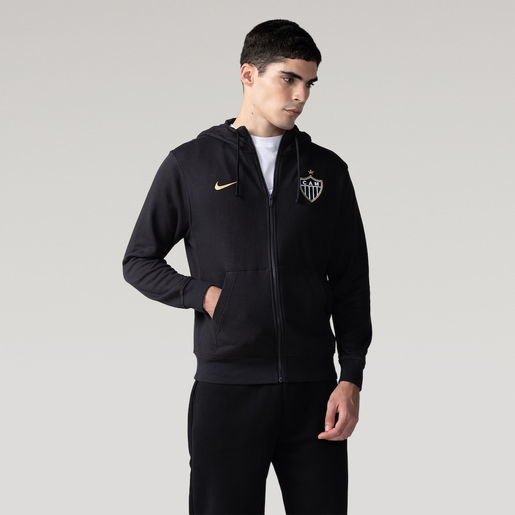 BLUSA ATLETICO MG CLUB HOODIE FZ MASC