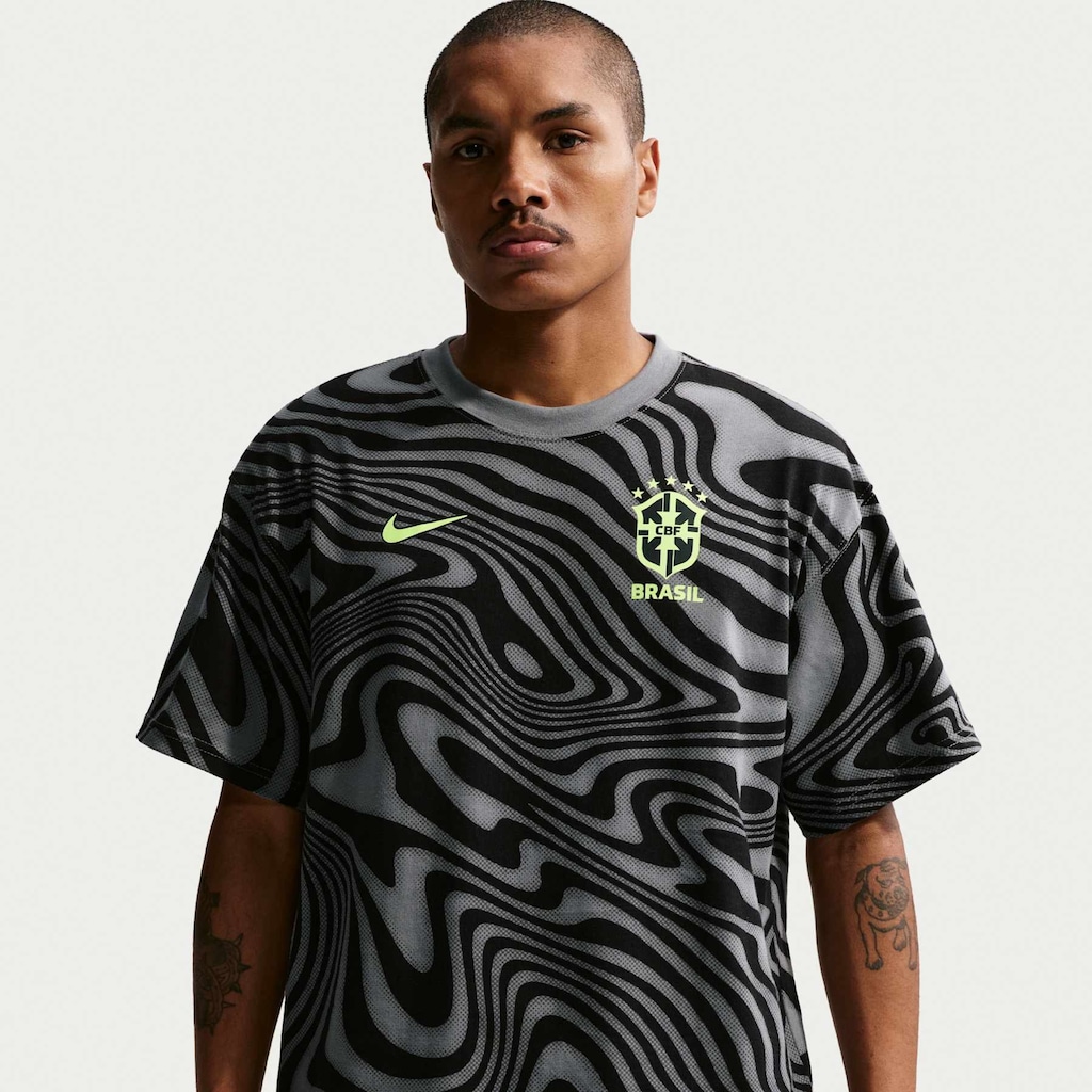 Camiseta Brasil Nike AOP Masculina
