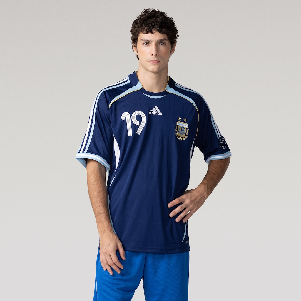 Camisa Argentina II 2006 Messi Torcedor adidas Masculina