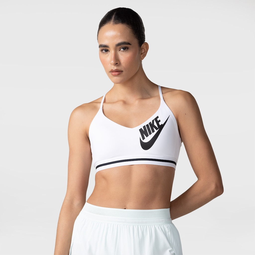 TOP NIKE W INDY LS LOGO BR