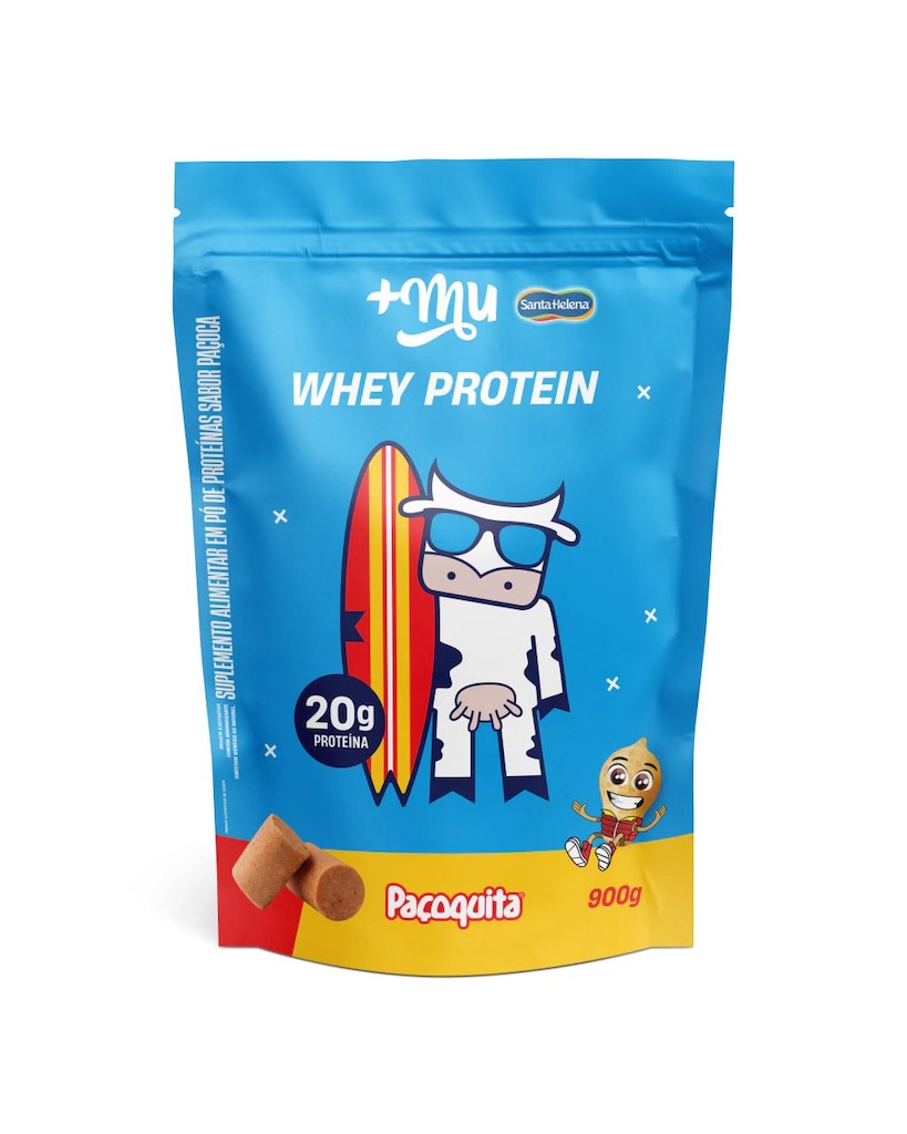 Whey Protein Mais Mu Sachê Paçoquita 900g