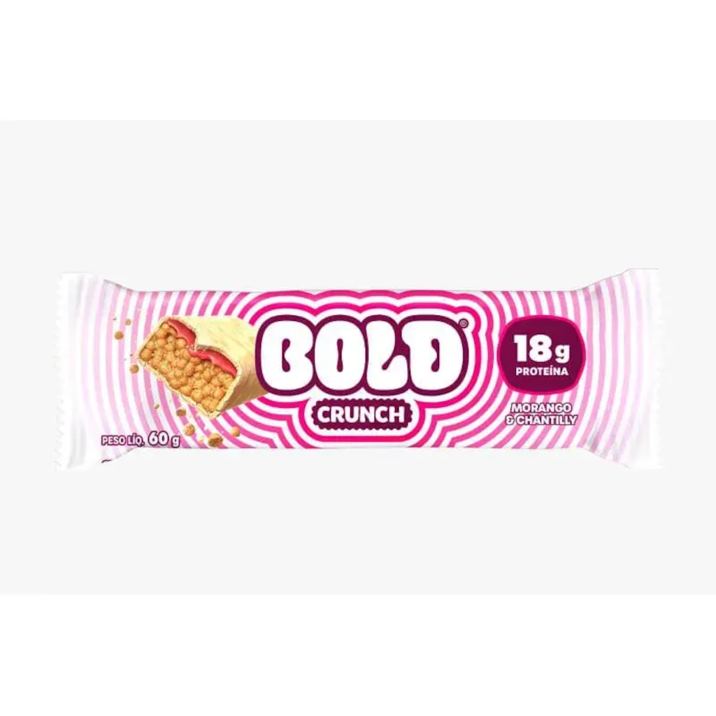 Barra de Proteína BOLD CRUNCH Morango 60G