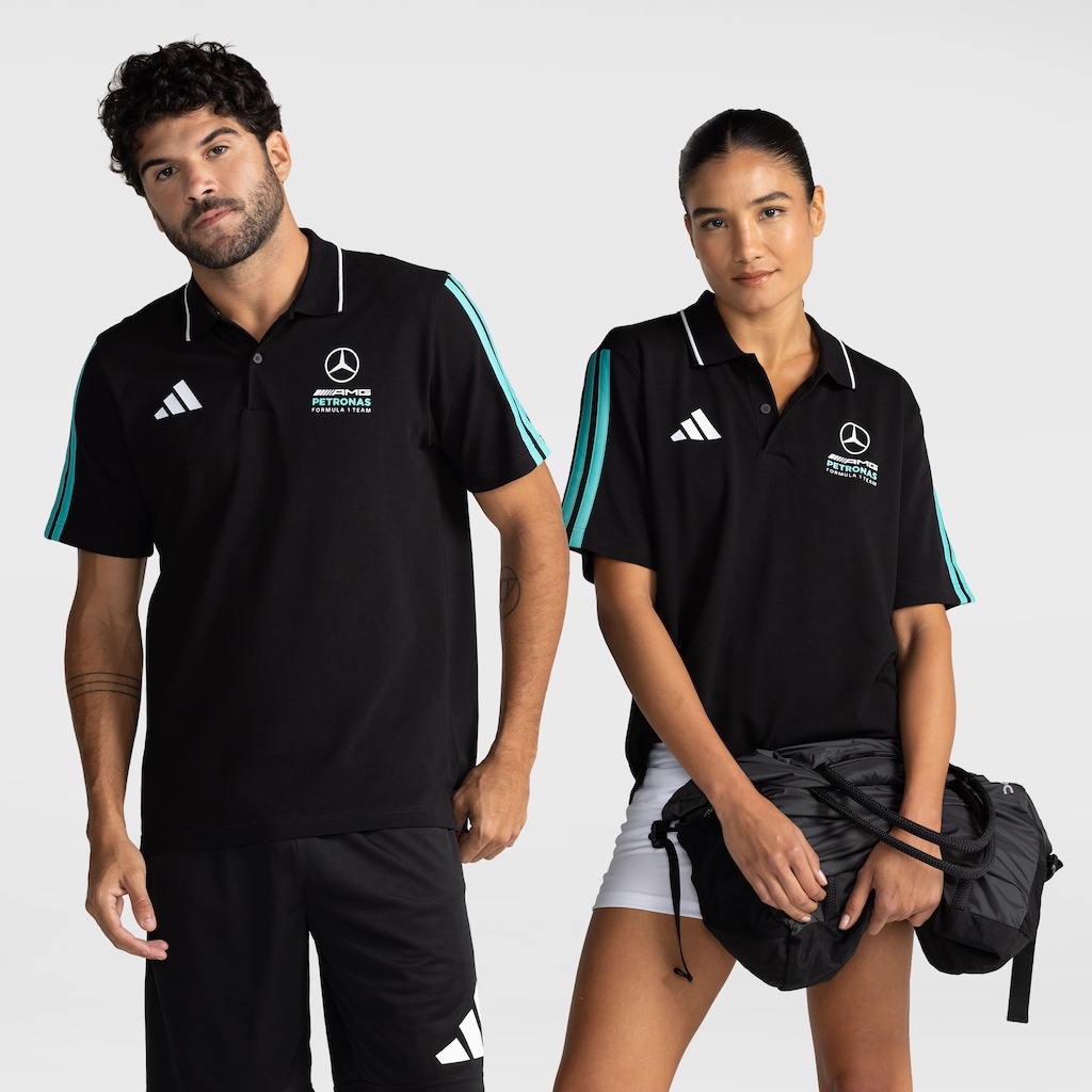 Imagem 1 do produto Camisa Polo Adidas Mercedes AMG Petronas Manga Longa