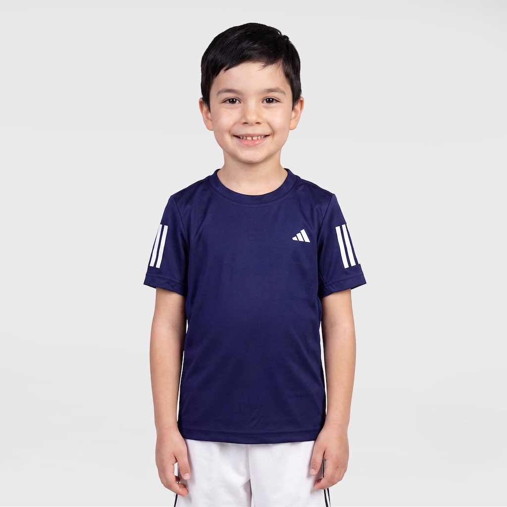 Camiseta adidas Club 3 Listras Infantil