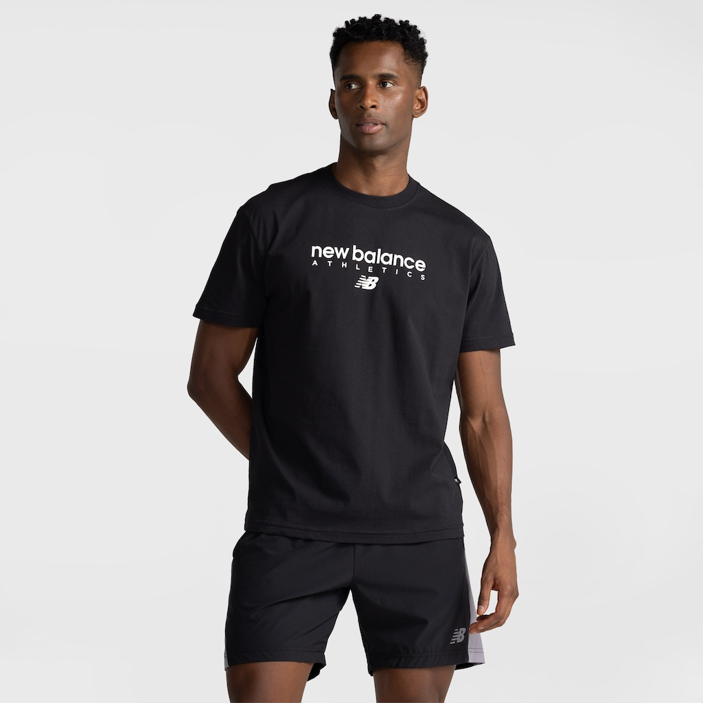 Camiseta New Balance Sport Linear Graphic Masculina - Foto 1