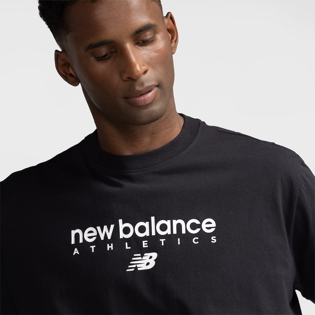 Camiseta New Balance Sport Linear Graphic Masculina - Foto 4