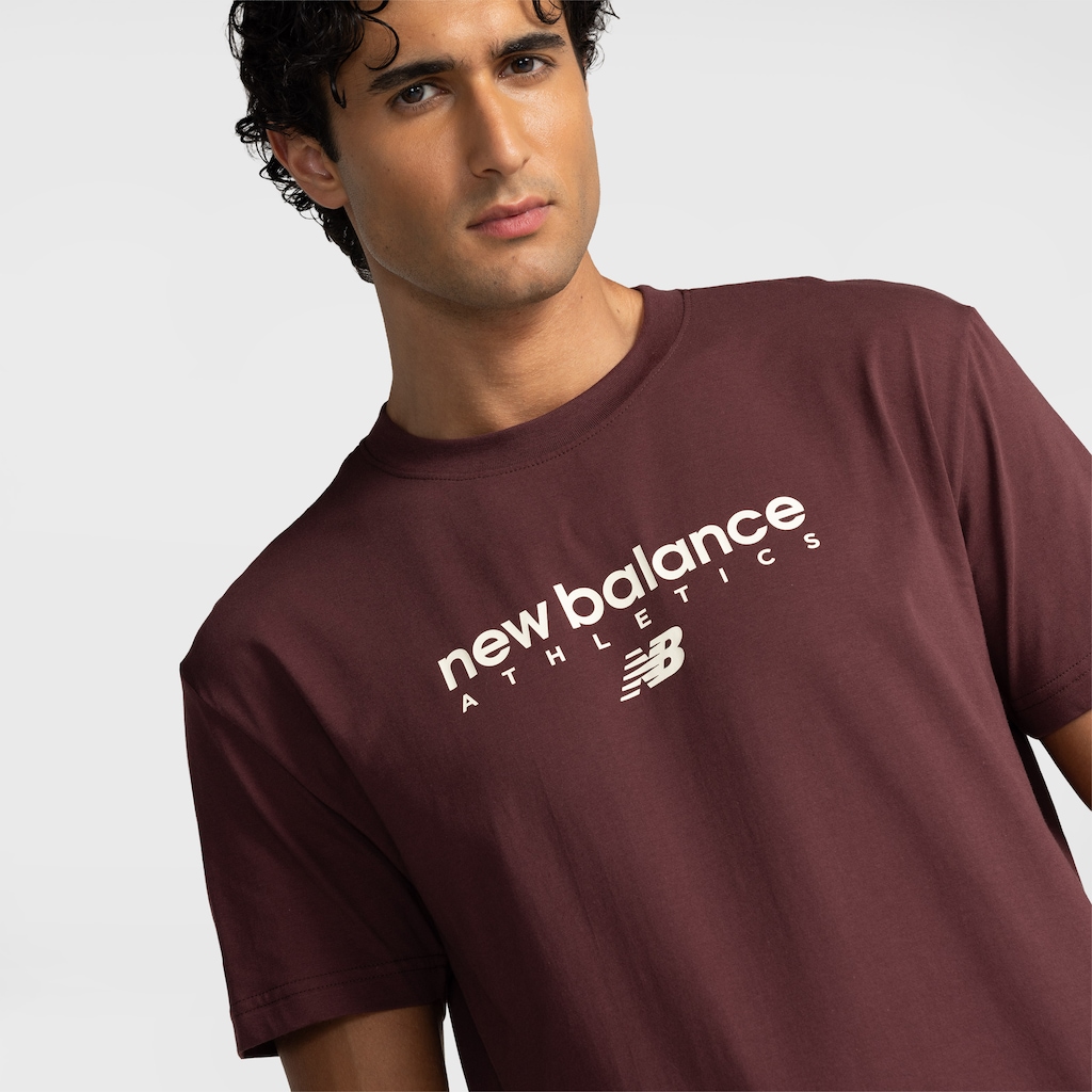 Camiseta New Balance Sport Linear Graphic Masculina - Foto 4
