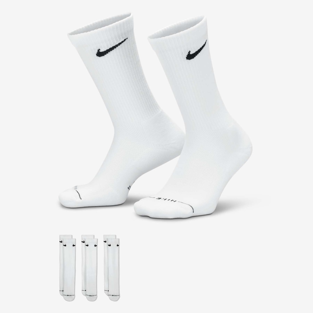 Imagem 4 do produto Kit Meia 3 pares Unissex Nike U Nk Ed Elvd Crw