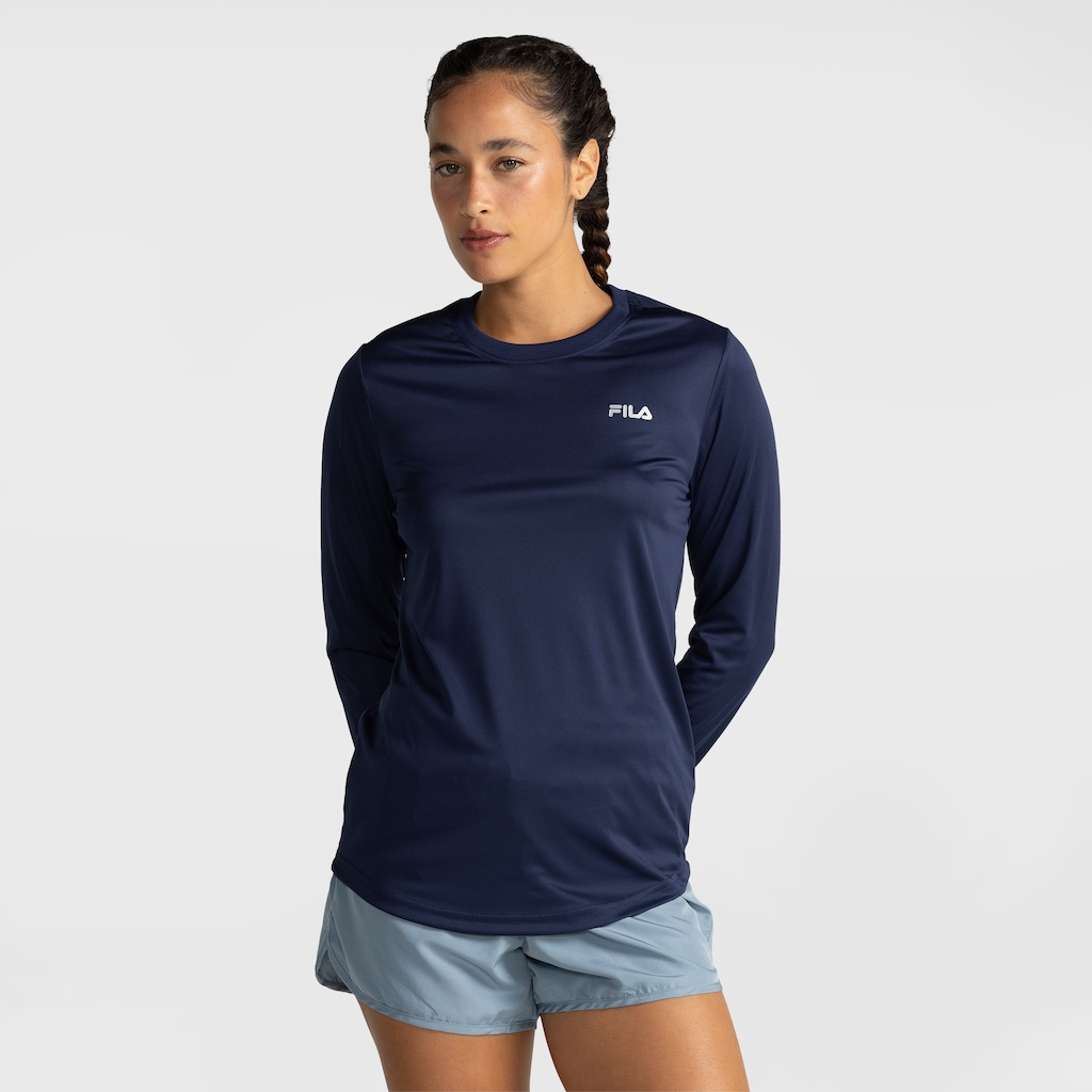 Imagem 3 do produto Camiseta Manga Longa Fila Basic Sports Feminina Treino