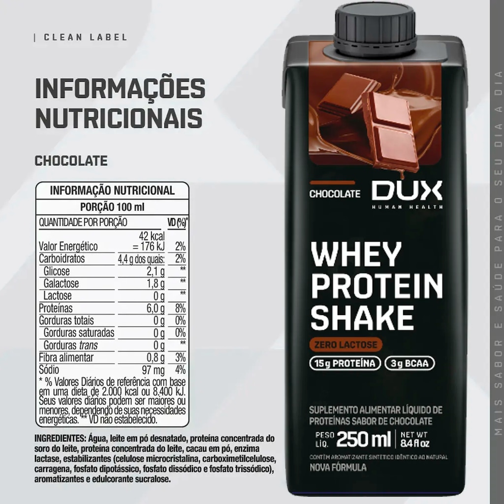 Imagem 2 do produto Shake Dux Nutrition Chocolate