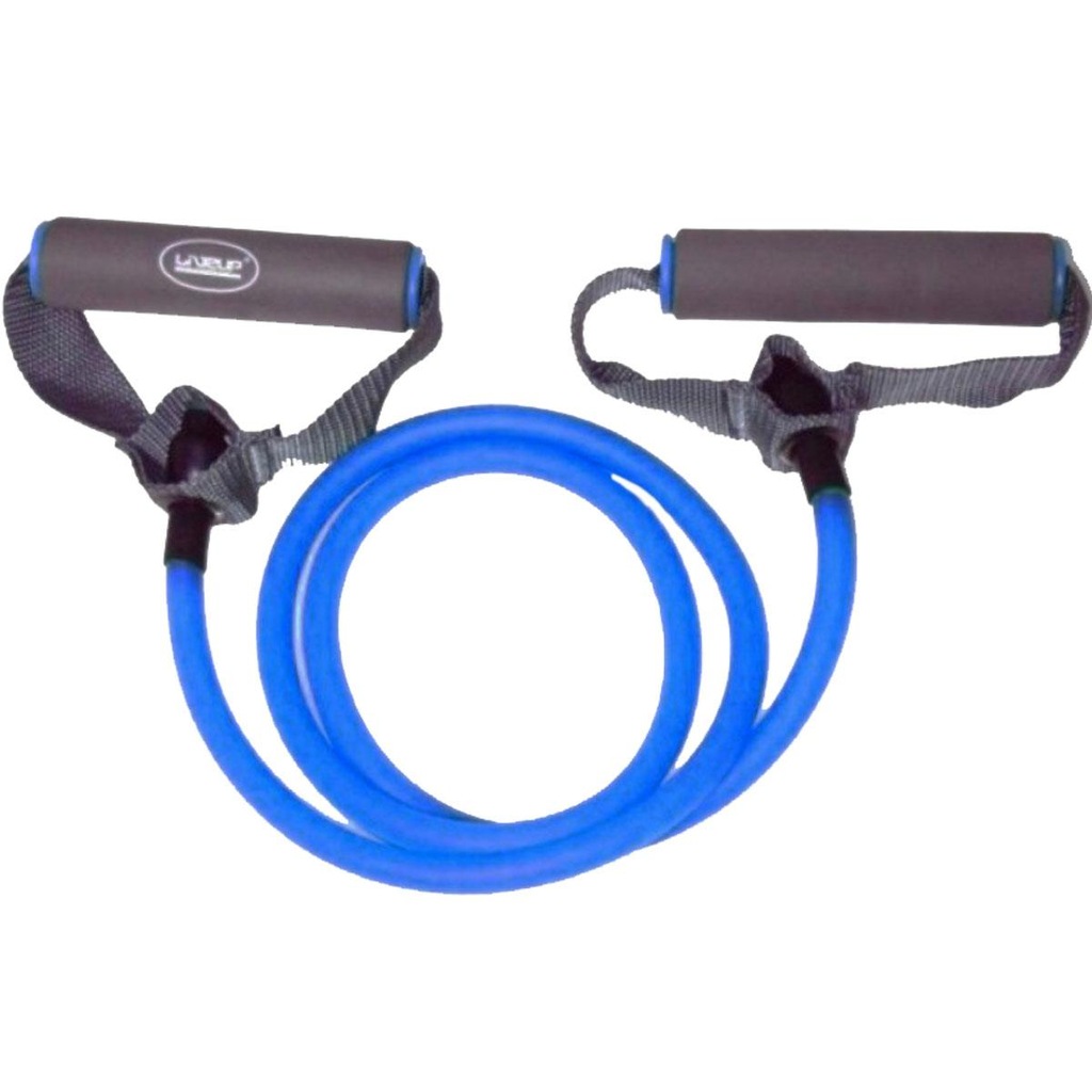 Elástico Extensor LiveUP LS3201-F Tensão Forte com Manopla em Espuma - Foto 1