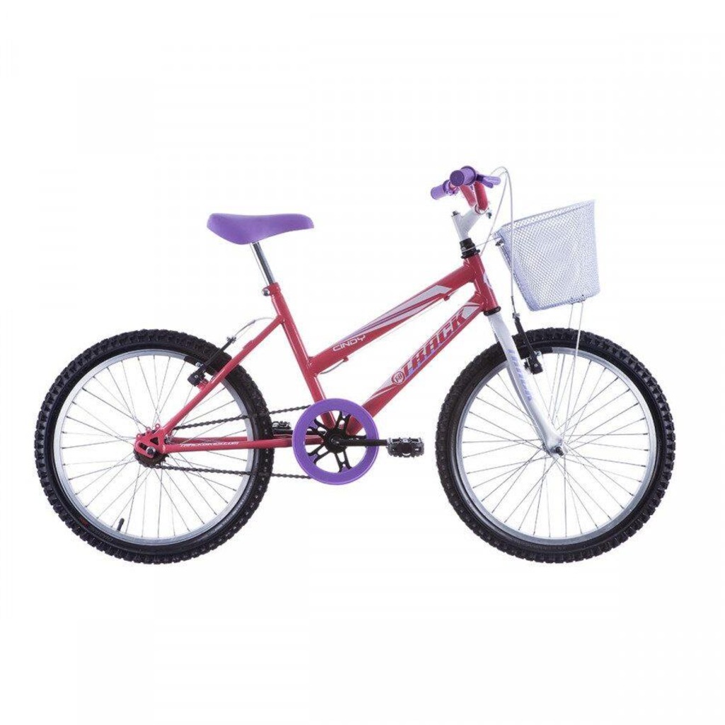 Bicicleta Track Bikes Cindy Nylon - Aro 20 - Freio V-Brake - Infantil - Foto 1
