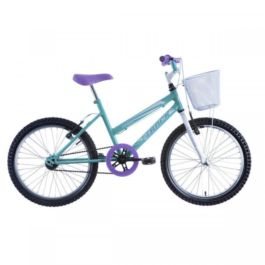 Bicicleta Track Bikes Cindy Nylon - Aro 20 - Freio V-Brake - Infantil - Foto 1
