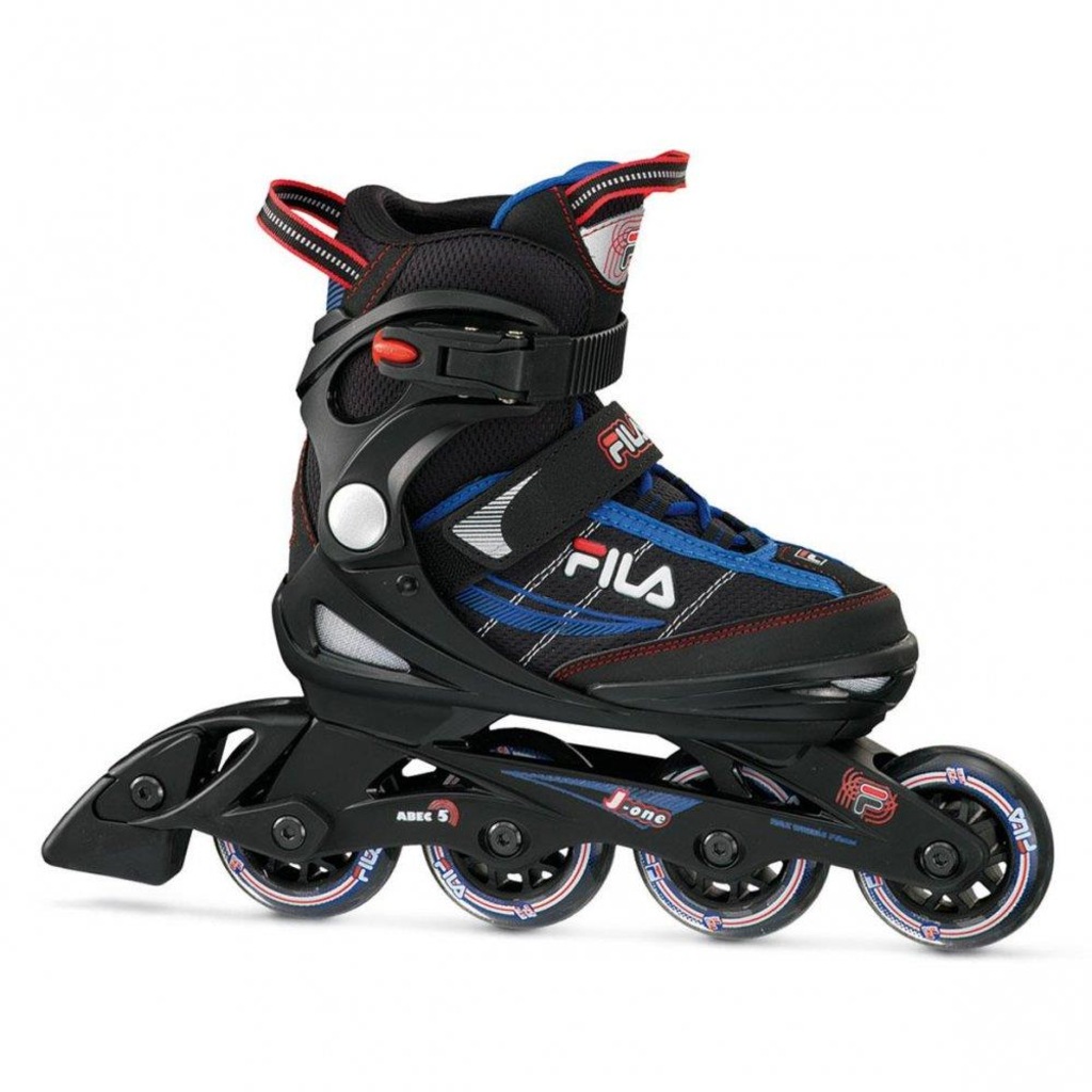 Patins Fila Skates J-One Boy - In Line - Fitness - ABEC 5 - Ajustável - Infantil - Foto 1