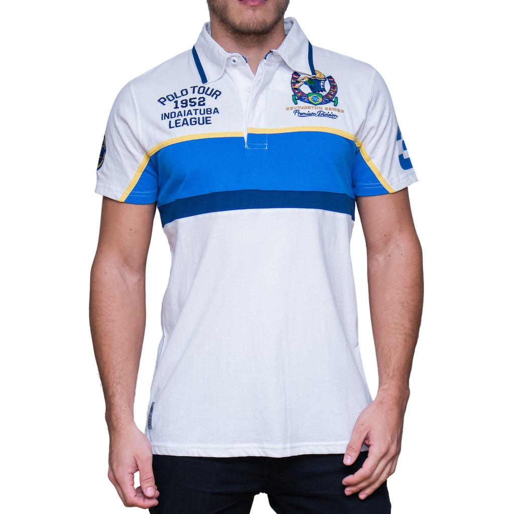 Camisa Polo Kevingston Taylor Rugby M/C Brazil - Masculina - Foto 1