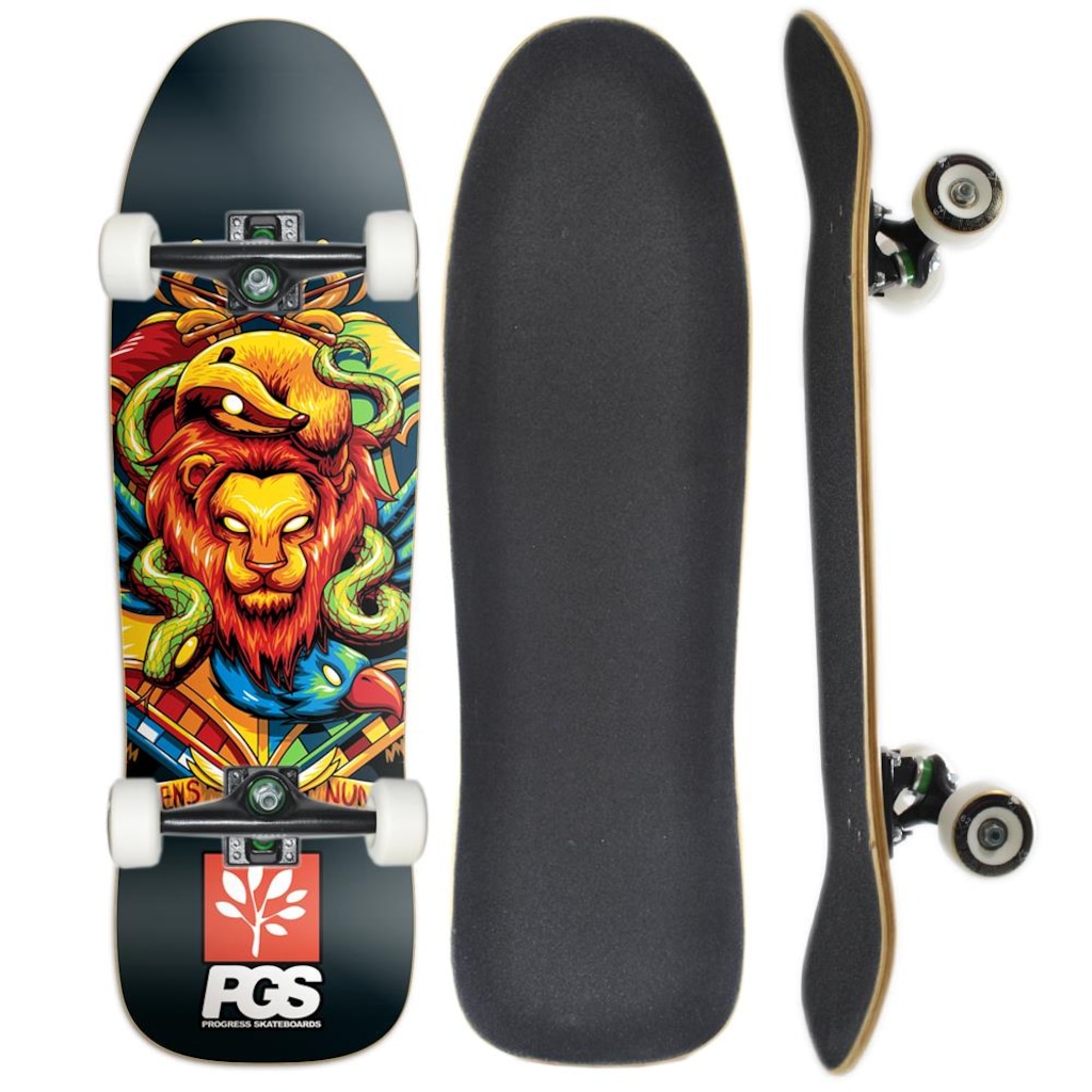 ストリートアート  ポケ●ンパロディ Lion Gones Skate PGS Progress Montado Old School - Leão | Centauro