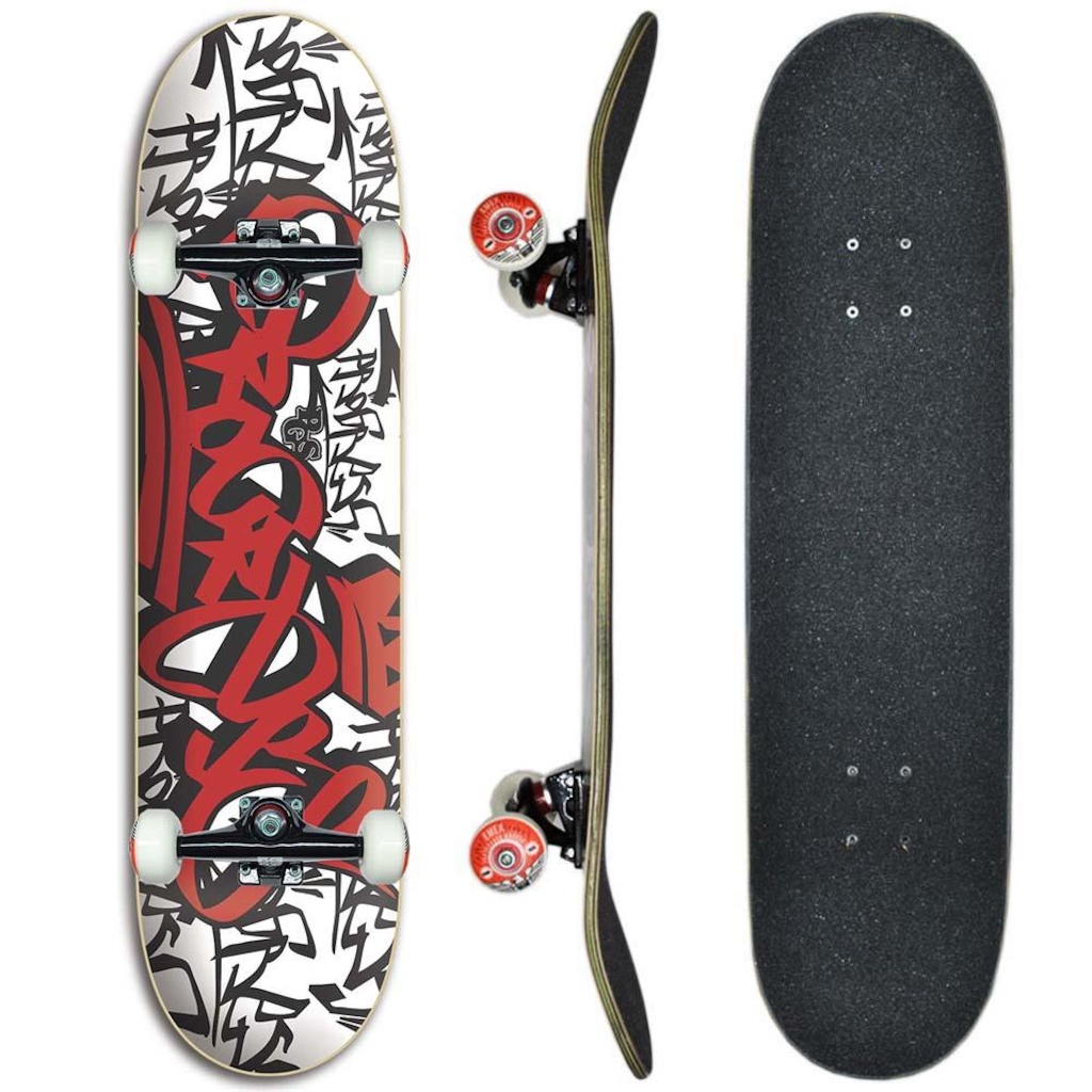 Skate Profissional Completo Progress - PGS Tag Vermelho 8.5 - Foto 1