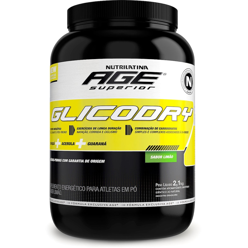 Energético Nutrilatina AGE Superior Glicodry - Limão - 2,1kg - Foto 1