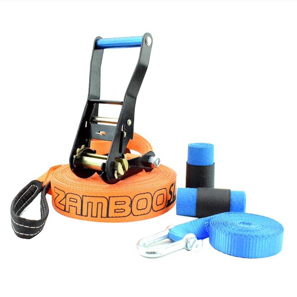 Slackline Zamboo Pro Black - 15m - Foto 1