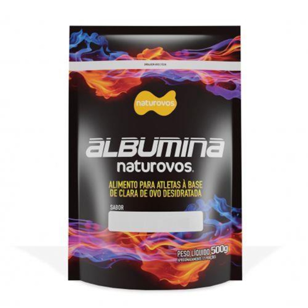 Albumina Naturovos - Refil - Natural - 500g - Foto 2