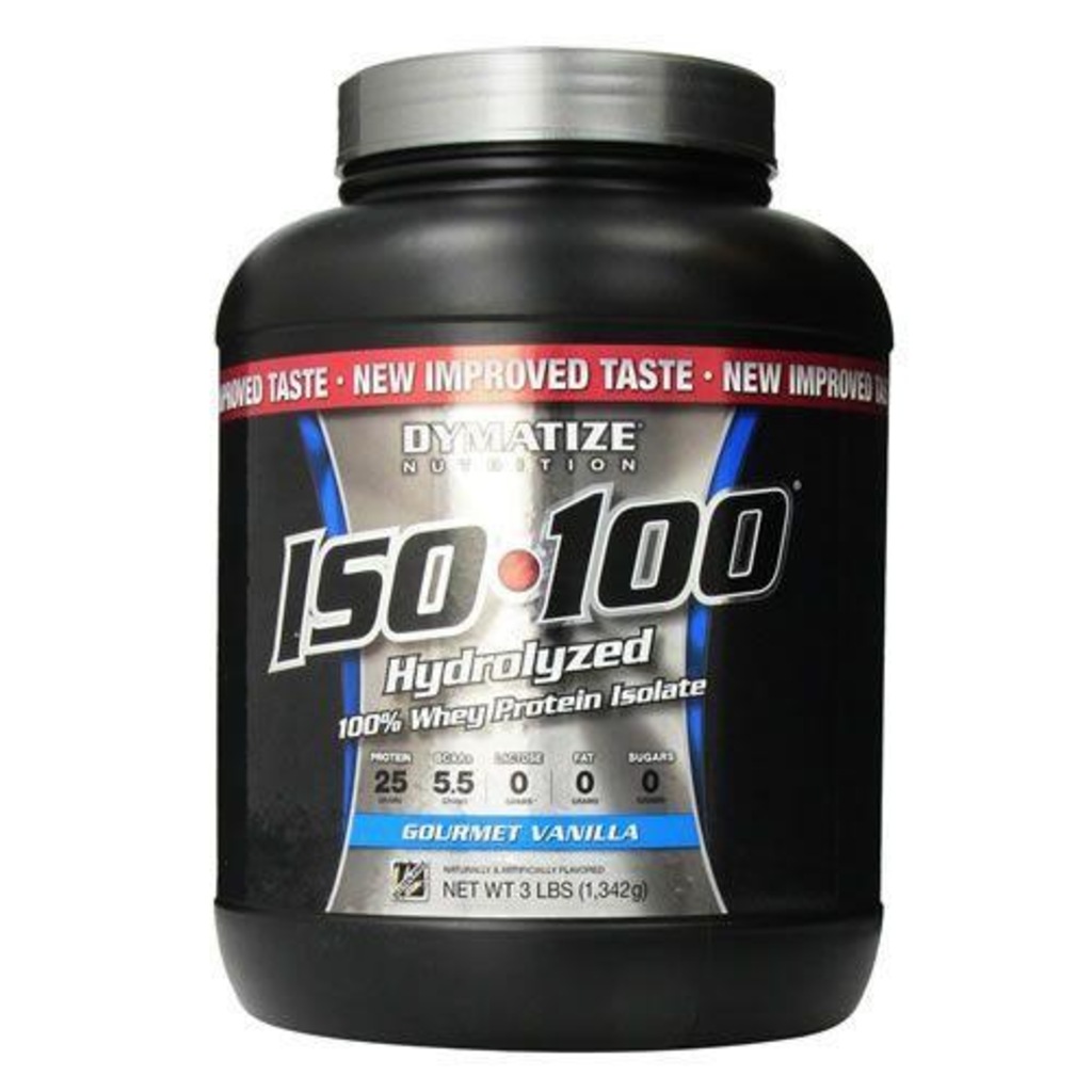 Whey Protein Isolado Dymatize Nutrition Iso 100 -  Baunilha - 1342g - Foto 1