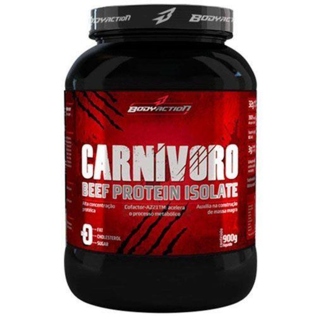 Proteína da Carne Body Action Carnivoro Beef Protein Isolate - Napolitano - 900g - Foto 1