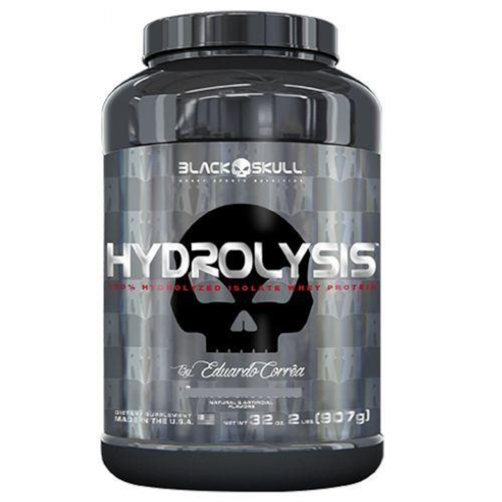Whey Protein Hidrolisado Black Skull Hydrolysis - Baunilha - 907g - Foto 1